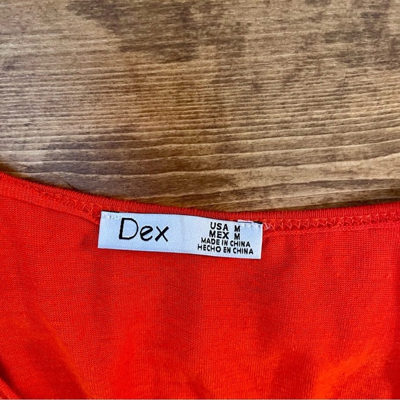 Dex Orange Relaxed Ruffled Tunic - Picture 5 of 7